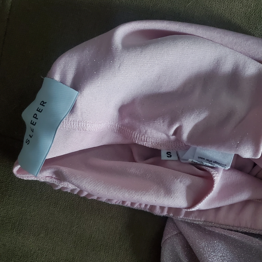 💯 Sleeper Lurex Lounge Set In Pink Shimmer - Picture 13 of 15